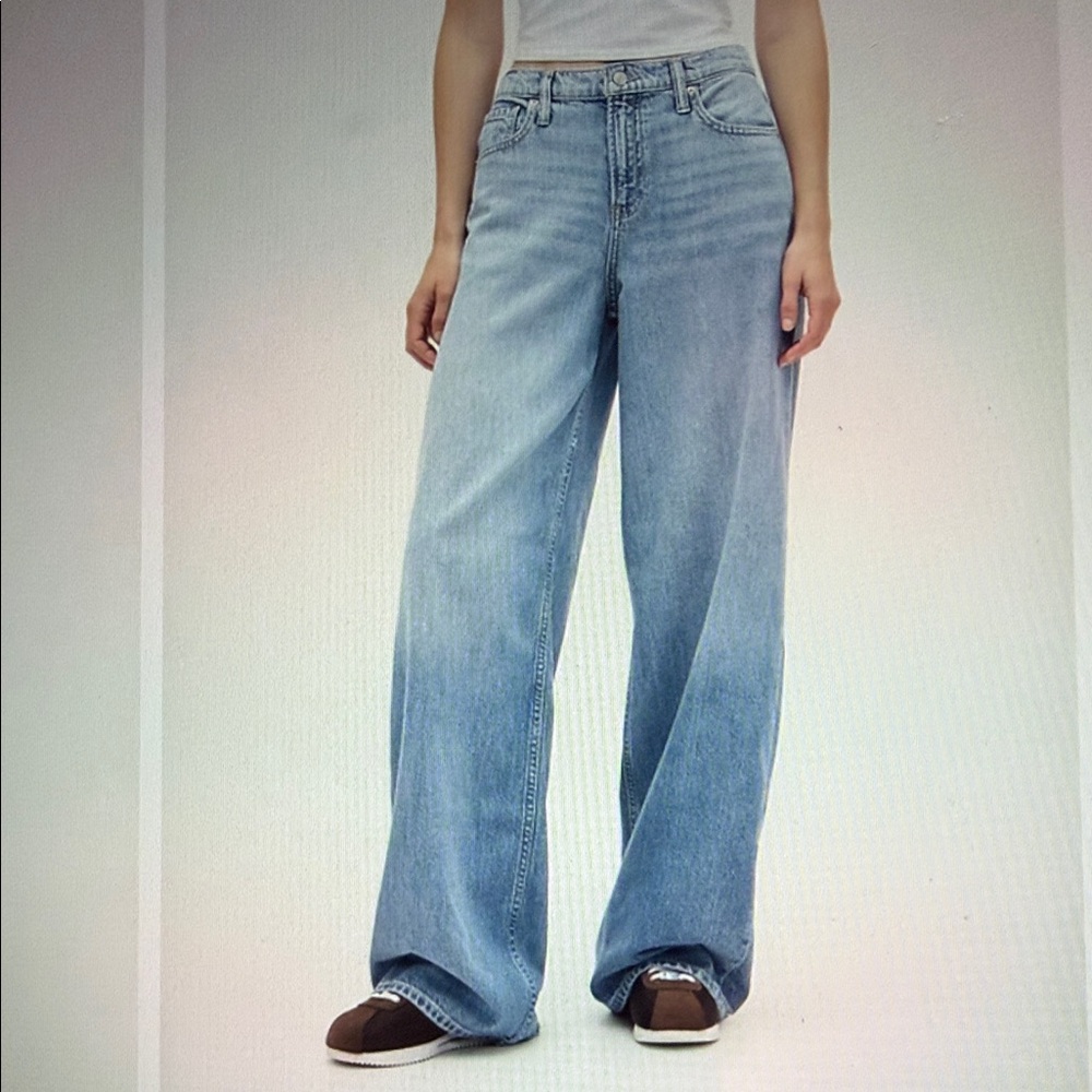 GAP Light Blue Wide Leg Flare Jeans